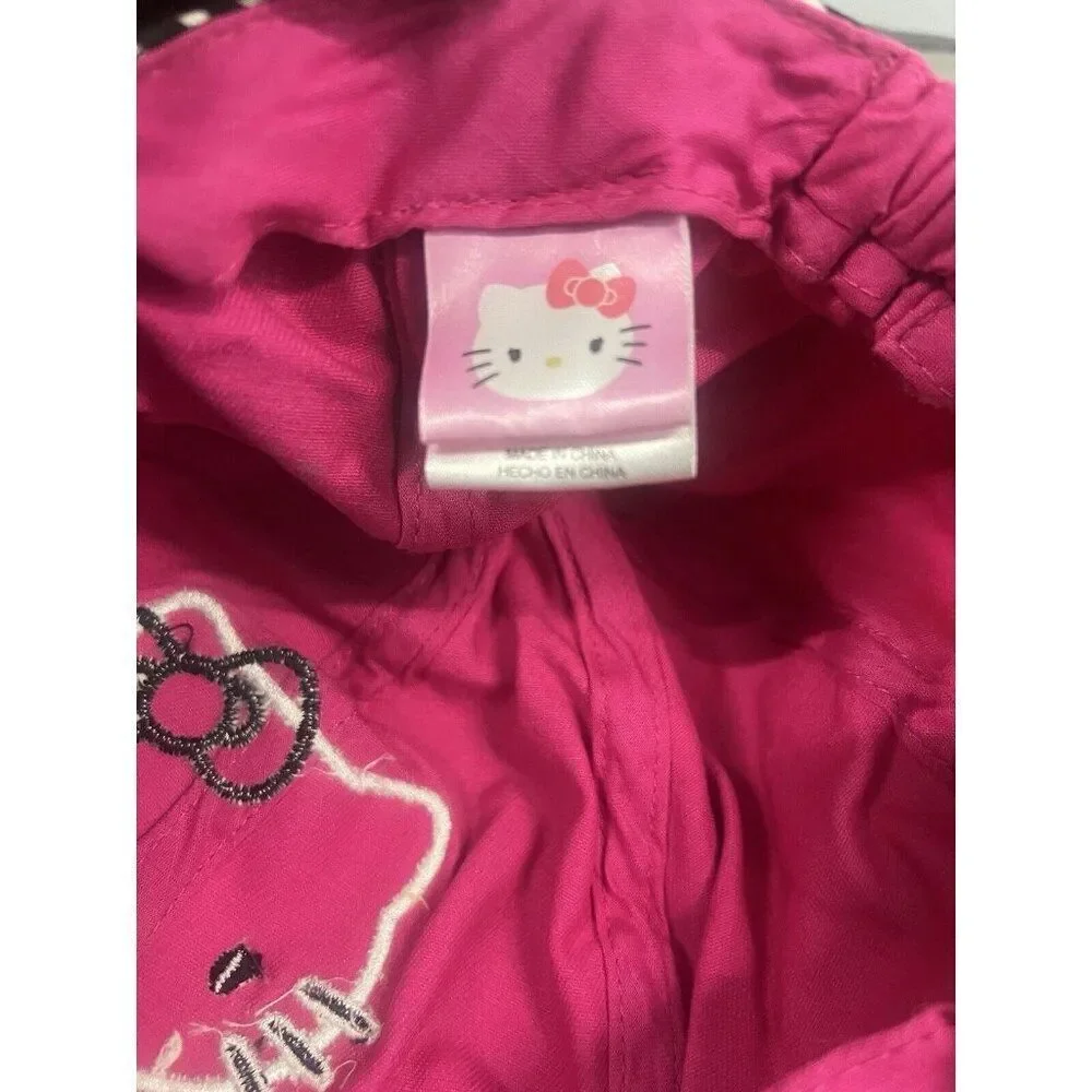 Hello‎ Kitty Hat Baseball Cap Girls Pink Embroidered Bow Accent Gift Barbiecore
